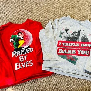 2 GAP Kids Christmas Long Sleeved T-shirts - XS